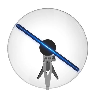 POOIQX 3D Holographic Fan, Stereoscopic Aerial Imaging, Iridescent Display, High-Resolution 3D Hologram