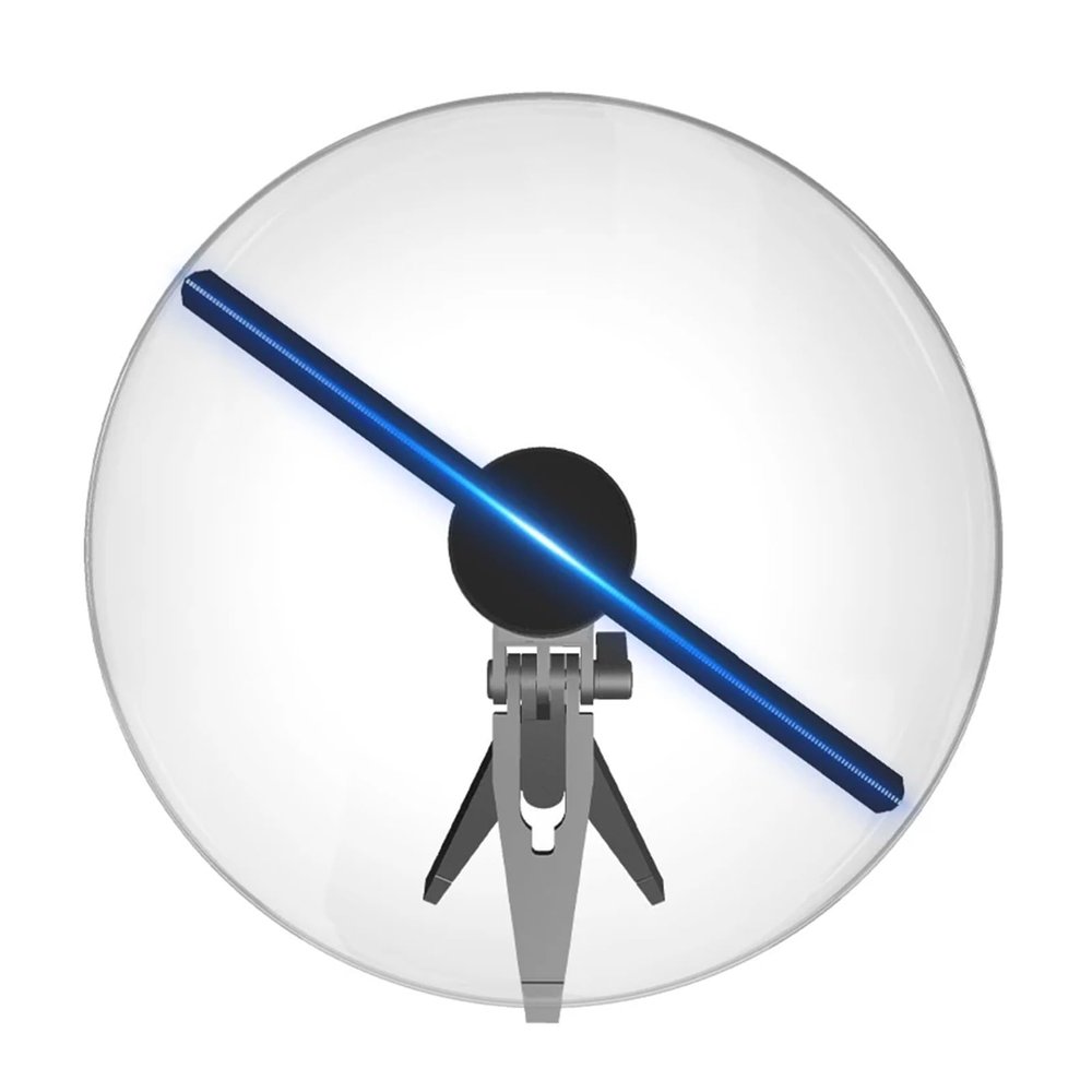 POOIQX 3D Holographic Fan, Stereoscopic Aerial Imaging, Iridescent Display, High-Resolution 3D Hologram