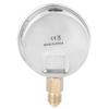 Professional Radial Pressure Gauge, Stainless Steel + Brass, -1–7 bar / -30–100 inHg/psi Range, Easy Installation, for Home and view 3