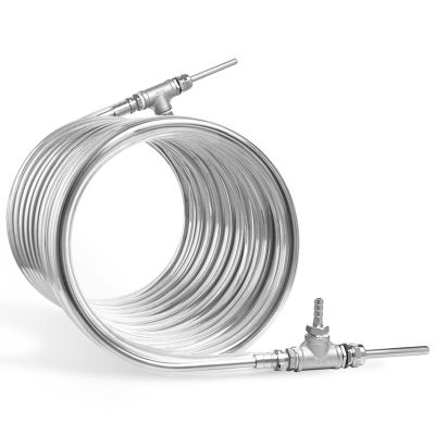 SXYKXYDL Stainless Steel Counterflow Wort Chiller, 3/8 in x 10 m, Heat Exchanger and Homebrew Coil