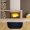 Round Fireplace Rug, Non-Slip Mat view 2