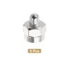 DMiotech 5-Pack F Male Cap Cover Coaxial Connectors, Nickel-Plated view 3
