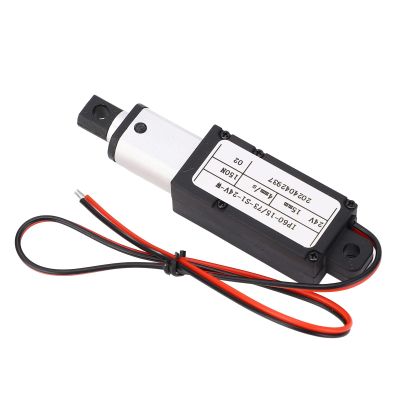 Electric Mini Linear Actuator, 24V Locking Linear Actuator with Overcurrent Protection, Telescopic Compact Motion Actuator for Industrial Machines, Durable Aluminum and