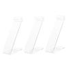 MUCKLILY 3-Piece Clear Acrylic Shoe Stands for High Heels and Sandals view 1