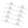 NAMOARLY 10-Pack Self-Adhesive Pen Holder Clips for Whiteboard Markers, White Plastic view 1