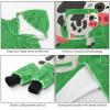 Wearable Blanket Hoodie, Oversized Hooded Sweatshirt, Green Cow view 3