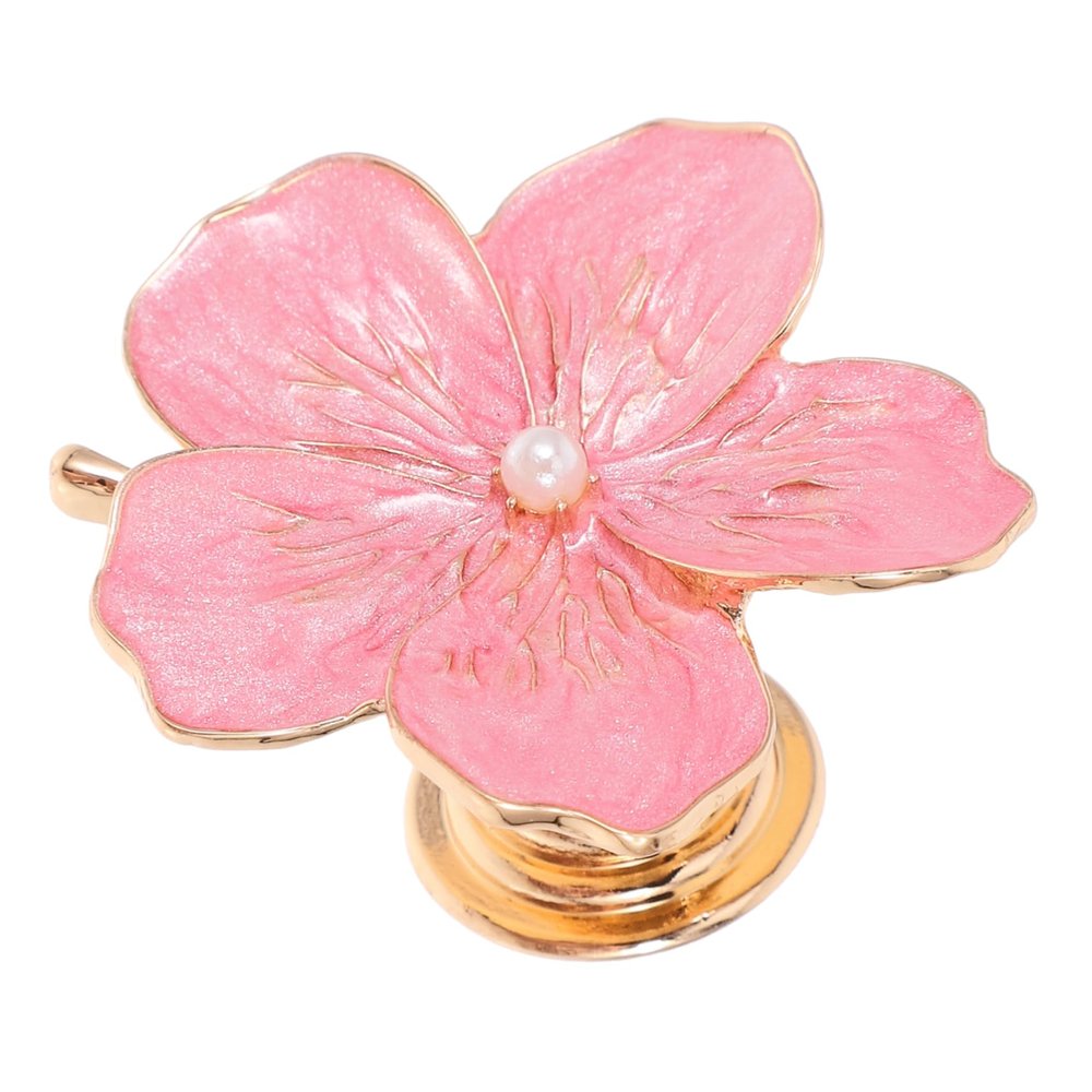 GLEAVI Pink Flower Cabinet Knob, Zinc Alloy