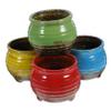 VINTORKY Ceramic Plant Pots, 4-Pack, with Drainage Holes for Succulents, Cacti, and Small Indoor Plants view 1