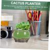 VINTORKY Ceramic Plant Pots, 4-Pack, with Drainage Holes for Succulents, Cacti, and Small Indoor Plants view 2