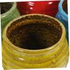 VINTORKY Ceramic Plant Pots, 4-Pack, with Drainage Holes for Succulents, Cacti, and Small Indoor Plants view 3