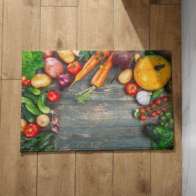 Ethereval Indoor/Outdoor Doormat with Colorful Design, 40 x 60 cm