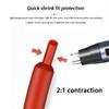 Heat Shrink Tubing, Black, 11 Sizes, 5 m, 2:1 Shrink Ratio, for Cable Repairs (80 mm Inner Diameter) view 3