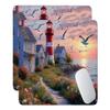 2-Pack Mouse Pad, 300 x 250 x 3 mm, Waterproof, Stitched Edges, Non-Slip Rubber Base, Lighthouse Gull view 1