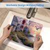 2-Pack Mouse Pad, 300 x 250 x 3 mm, Waterproof, Stitched Edges, Non-Slip Rubber Base, Lighthouse Gull view 4
