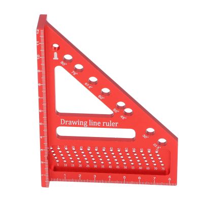 Aluminum Alloy Carpenter's Square with Engraved Scales for Woodworking, Engineering, and Construction