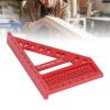 Aluminum Alloy Carpenter's Square with Engraved Scales for Woodworking, Engineering, and Construction view 2
