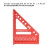 Aluminum Alloy Carpenter's Square with Engraved Scales for Woodworking, Engineering, and Construction view 4