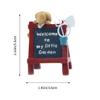 Happyyami Cute Puppy Miniature Ornament for Fairy Gardens and Succulent Pots view 2