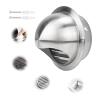 70–200 mm Round Ventilation Grille, 304 Stainless Steel Exterior Wall Vent, 70 mm view 1