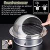 70–200 mm Round Ventilation Grille, 304 Stainless Steel Exterior Wall Vent, 70 mm view 4