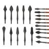 Poearcus Archery Broadhead Arrowheads, High-Carbon Steel, Universal Thread, 10-Pack, Type 8 view 1