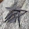 Poearcus Archery Broadhead Arrowheads, High-Carbon Steel, Universal Thread, 10-Pack, Type 8 view 4
