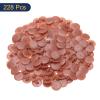 QUARKZMAN 228-Piece 17 mm Plastic Screw Covers for Phillips Cam-Lock Nuts, Reddish Brown view 3