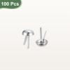 QUARKZMAN 100-Piece Silver Bag Stud Spike Rivets, 12 mm Round Leather Bag Feet view 3