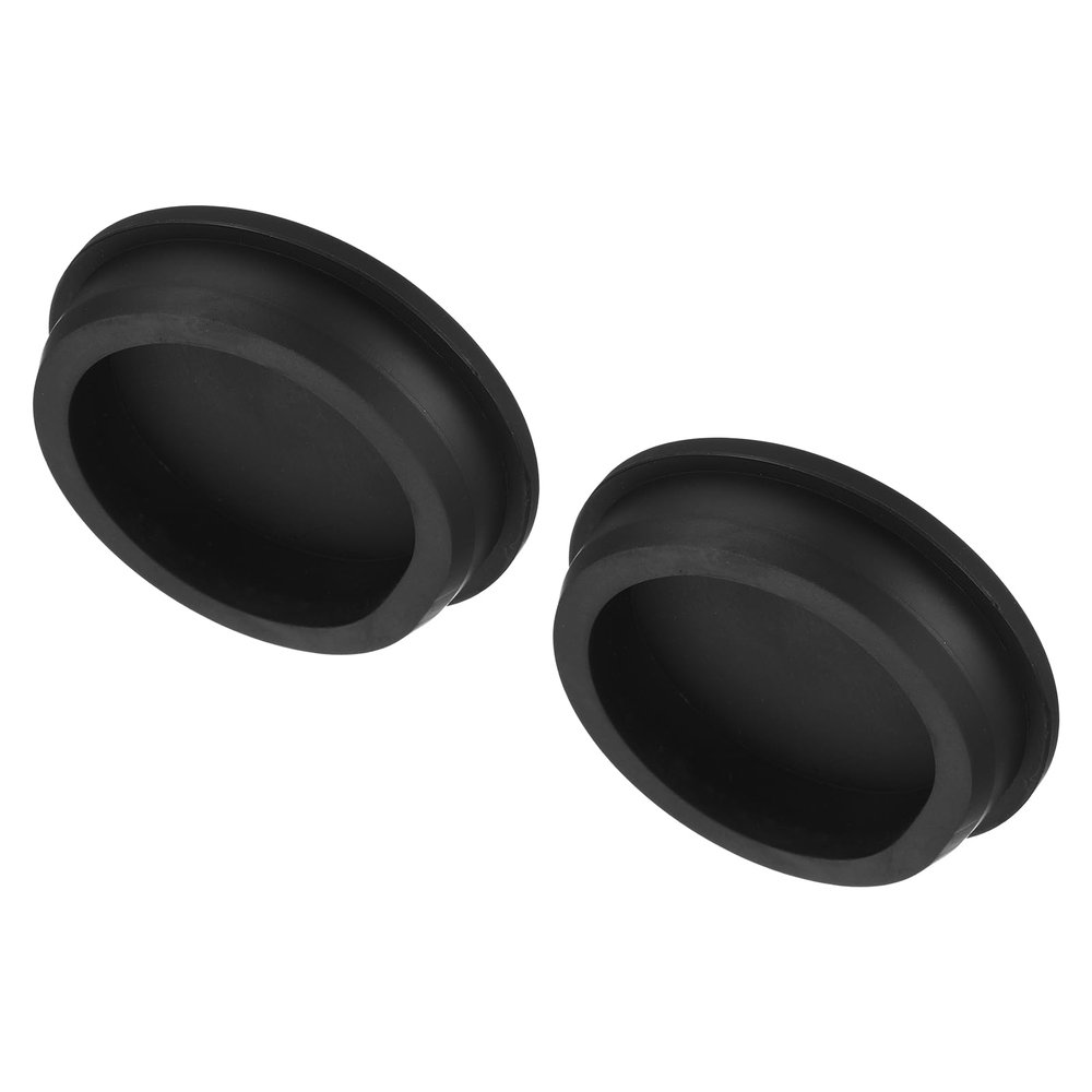 QUARKZMAN 2-Pack Black Silicone Rubber Stoppers, 66.3 mm/72 mm