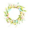 Mokylor 45 cm Easter Egg Wreath for Front Door view 1