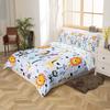 Loussiesd Kids Zoo Animals Duvet Cover Set, Lion & Monkey, Blue, 135 x 200 cm view 2