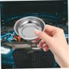 CHILDWEET Magnetic Parts Tray, Round Stainless Steel Bowl with Rubber Base view 4