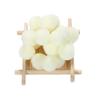 Anevous 1,000-Piece Assorted Faux-Fur Pom-Pom Set, 10 mm, Cream view 1