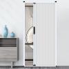 Koncey Folding Interior Door, White Metal Frame, No Drilling, Sliding Accordion Door for Kitchen and Bedroom, 43 x 80 in (109.2 x 203.2 cm) view 1