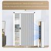 Koncey Folding Interior Door, White Metal Frame, No Drilling, Sliding Accordion Door for Kitchen and Bedroom, 43 x 80 in (109.2 x 203.2 cm) view 4