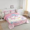 Homemissing Pink Unicorn 4-Season Comforter for Girls, 135 x 200 cm view 2