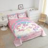 Homemissing Pink Unicorn 4-Season Comforter for Girls, 135 x 200 cm view 3
