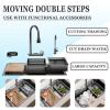 33.5 x 17.7 in Black Stainless Steel Single-Bowl Sink Set view 4