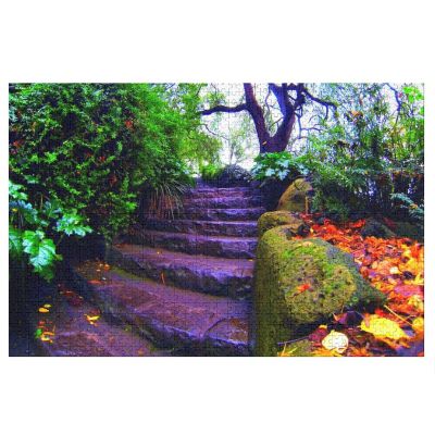 Family Friends After Rain, Trees Decorative 1000-Piece Paper Puzzle for Kids, 52 × 38 cm