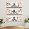 Lipfer 3-Piece Ramadan Hanging Plaques, Wooden Islamic Wall Signs view 2