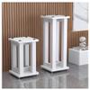 exproyzk Metal Speaker Stands for Home Theater, Hi-Fi, Desktop and Satellite Speakers, Monitor Stands, 1 Pack (White, 35 × 40 × 80 cm) view 3