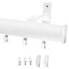 Voppi Classic White Aluminum Curtain Rod, 540 cm, Wall-Mounted, with Rollers view 2