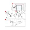 Voppi Classic White Aluminum Curtain Rod, 540 cm, Wall-Mounted, with Rollers view 4