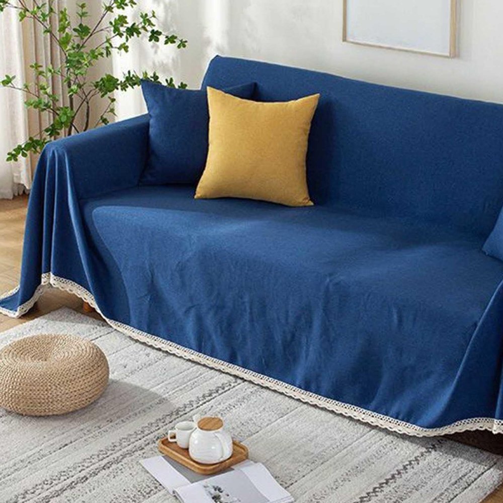 Racib XXL Sofa Throw Blanket, Non-Slip Sofa Cover, for L-Shaped/U-Shaped Sofas, #11-90, 240 cm