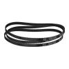 QUARKZMAN 3-Pack 182XL037 Timing Belts, 91 Teeth, 10 mm Wide, 5.08 mm Pitch, Black view 1