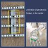 HTDRE Roller Conveyor, Skate-Wheel Gravity Conveyor, Portable Light-Duty Conveyor Table, 3-Lane, 100 cm view 4