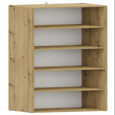MATKAM BODO DUAL R50O Open Bookcase, 175 x 47 x 30 cm, Artisan Oak