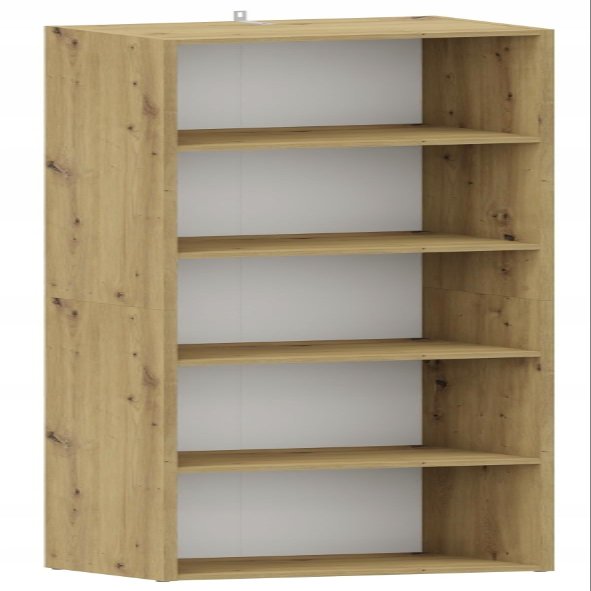 MATKAM BODO DUAL R50O Open Bookcase, 175 x 47 x 30 cm, Artisan Oak