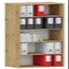 MATKAM BODO DUAL R50O Open Bookcase, 175 x 47 x 30 cm, Artisan Oak view 2