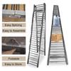 HTDRE Commercial Roller Conveyor, Foldable Stainless Steel Gravity Conveyor for Trailers, Supermarkets, and Warehouses (24 in/60 cm W, 10 ft/3 m) view 2